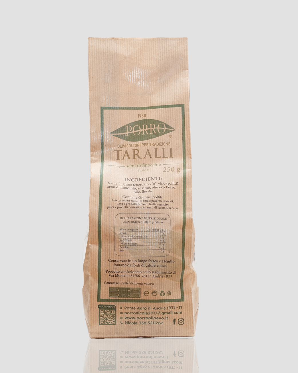 Taralli con semi di finocchio 250g